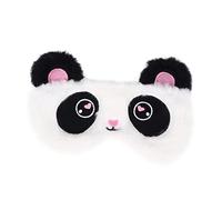 Mikinona Máscara de Ojos Opaca de Peluche con Diseño de Panda Antifaz y Cómodo para Dormir Tapa Ojos Bloqueadora de Luz para Mujeres y Niñas