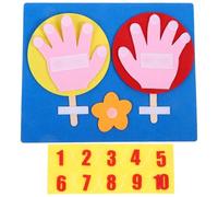 Mikinona Material Didáctico de Matemáticas para Pequeños Tablero y Resta de Tela No Tejida 25X20 CM Juguete Educativo para Aprendizaje Temprano de Números y Aritmética