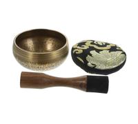 Mikinona Meditation Buddha Sound Bowl Cantando Meditaciones Bol Yoga Madera De Peral Yellow