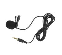 Mikinona Micrófono De Solapa Profesional Clip para Móvil Negro, Mini Lavalier Compacto De 3,5 Mm, para Grabación De Vídeo y Podcast, Dispositivo Portátil para Entrevistas y Conferencias