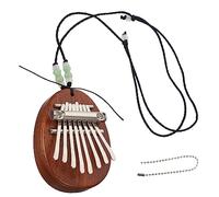 Mikinona Mini Kalimba De Madera De Teclas Con Cuerda Para Colgar Piano De Pulgar Portátil y Ligero Instrumento Musical Para Principiantes Niño Niña y Adultos Tono y Preciso Para Regalo