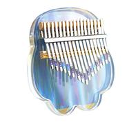 Mikinona Mini Kalimba De Teclas Piano De Pulgar Acrílico Transparente Instrumento Musical