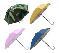 Mikinona Mini Paraguas para Teléfono de Motocicleta, Protector UV Portátil de Poliéster, 4 Colores (Amarillo, Rosa, Camuflaje, Azul Marino) para Bicicleta y Exterior, Accesorio Ligero