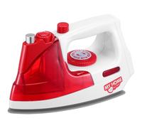 Mikinona Mini Plancha Eléctrica de Juguete Roja, Modelo Realista de Abs sin Baterías, Mini Electrodoméstico Educativo para Juegos de Casa y Decoración de Escritorio