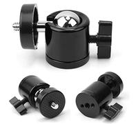 Mikinona Mini Trípode para Cámara Cabezal Esférico 1/4 Ajustable, Compacto y Portátil, Color Negro, Soporte Estable para Videocámaras y Cámaras Digitales, Adecuado para Fotografía y Vídeo Profesional