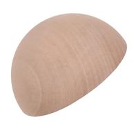 Mikinona Molde de Conformado Cerámico de Madera de Cerezo Chino, Semiesfera Redonda Color Caqui, para Modelado de Arcilla, Compatible Varias Arcillas, para Bricolaje y Proyectos Cerámicos