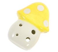 Mikinona Mushroom Ocarina De Cerámica Huecos Para Niño Niña Instrumento Musical Educativo Juguete Musical Portátil Forma De Hongo Para Cumpleaños y Días Festivos