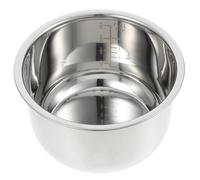 Mikinona Olla Interior Eléctrica De Acero Inoxidable Recambio Grueso para Arrocera y Horno Multifunción Apta para Cocinar Arroz y Pasteles Accesorio Duradero con Excelente Transferencia