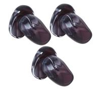 Mikinona Orejeras Para Teñir El Cabello De Silicona Impermeables 6 Piezas Talla Única Protección Auditiva Para Peluquería y Uso Personal Negras, Moradas y Blancas