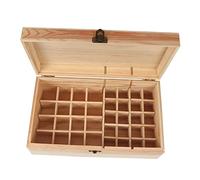 Mikinona Organizador De Aceites Esenciales De Madera Ranuras Estuche Práctico para Almacenamiento y Exhibición De Botellas De Aromaterapia Ligero y Compacto para y Tiendas