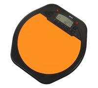 Mikinona Pad de Batería Electrónico Naranja para Principiantes Metrónomo Digital y Medición Tap Tempo, Ligero y Fabricado en Asb y Silicona para Práctica Eficaz