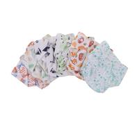 Mikinona Pantalones de Entrenamiento para Bebés Reutilizables con 6 Pañales de Tela Lavables y 6 Insertos Absorbentes, Ajustables con Botones a Presión, Estampados Infantiles