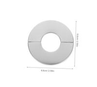Mikinona para Tubo Redonda de Plástico Duradera Placa de Brida Fija para Grifos y Tuberías Accesorio Decorativo para Jardines y Baños Compatible con Sistemas de Fontanería