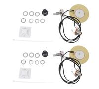 Mikinona Pastilla Piezoeléctrica para Guitarra Acústica 50 MM Juego de 2 Transductores Potenciómetro Integrado Accesorios para Guitarra Electroacústica y Mandolina Captura de Sonido