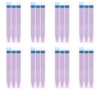 Mikinona Pegatinas Adhesivas para Baterías de Teléfono 8 Hojas 24 Unidades Tiras de Repuesto Rojas sin Residuo Tamaño Recortable para Reparación y Fijación Segura de Baterías Móviles