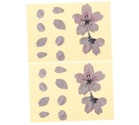 Mikinona Pegatinas Adhesivas para Guitarra Estilo Flor en Pvc Rosa, 2 Piezas, Accesorio Creativo y Delicado Que Añade Belleza sin Dañar el Instrumento