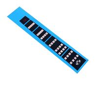 Mikinona Pegatinas para Entonación de Violín Azul, 4 Piezas para Diapasón de Violín 1/2, Papel para Principiantes y Guía de Ubicación de Notas