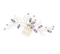 Mikinona Peina de Novia Vintage con Diamantes de Imitación Accesorio para Bodas Peina Decorativa para Damas de Honor de Usar y Combinar con Peinados