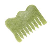 Mikinona Peine De Jade Para Masaje Peine De Masaje Forma De Onda y Cuidado Del Cabello Natural Adecuado Para Uso Diario Casa