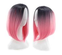 Mikinona peluca bob pelucas halloween wigs for women pink wig pelucas fiesta pelo bob degradado cosplay bob pelucas rosa