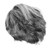 Mikinona Peluca de Abuelo Gris Ligera para Fiesta Disfraz Carnaval y Actuaciones Transformación Rápida y Comodidad para Adultos