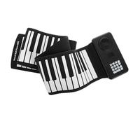 Mikinona Piano De Rollo Manual De Teclas Piano Plegable Portátil De Silicona Teclado Eléctrico Enrollable Con Altavoz Para Practicar Música Casa