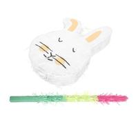 Mikinona Piñata de Conejo de Pascua para Fiesta Juguete Colgante de Dibujos Animados Aluminio Set de 1 Pieza para Cumpleaños Infantil Decoración Temática Festiva