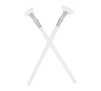Mikinona Pinceles para Sombras de Ojos 2 Piezas Herramientas de Maquillaje Pincel Cosmético Pincel de Maquillaje para Mujeres Difuminador Limpieza