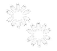 Mikinona Pinzas de Pelo de Cocodrilo Transparentes Antideslizantes para Niños 60 Unidades 4 Cm Mini Clips Ovalados para Bebés Accesorios de Peinado Portátil