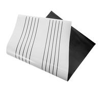 Mikinona Pizarra Blanca Magnética Musical Pequeña para Enseñanza con Líneas de Doble Cara para Borrado Seco para Frigorífico y Aula