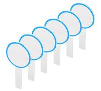 Mikinona Pizarras de Borrado en Seco 6 Piezas 10x20 Cm Azul, Tablero de Puntuación Portátil un Lado para Votación y Juegos, Mini Pizarra Blanca de Respuesta Rápida para Árbitros