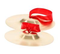 Mikinona Platillos de Dedo de Cobre Profesionales para Instrumento de Percusión Portátil con Cuerda Platillos para Entrenamiento Musical y Danza de Resistente y Fácil de Color Aleatorio