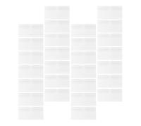 Mikinona Portaetiquetas Transparentes para Estantes de Supermercado Etiquetas Colgantes PVC 50 Piezas 50X42 MM Soporte Reutilizable para Tiendas Minoristas y Contenedores de