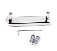 Mikinona Puente De Guitarra Eléctrica Material Metalico Para Uso Jazz y Rock Compatible Guitarras Archtop y Semi Huecas