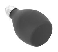 Mikinona Pulverizador Manual de Polvo Suelto para Maquillaje, Bola Cosmética de Caucho Reutilizable, Botella Compacta Negra para Viaje y Uso Diario en Cuidado Facial