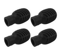 Mikinona Puntas de Silicona para Baquetas de Batería Amortiguadores de Golpes Silenciosos Pack de 4 Unidades Negras Protectores de Puntas para Práctica Silenciosa en Apartamento y