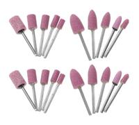 Mikinona Puntas Montadas Abrasivas para Taladro 20 Piezas Piedra de Afilar para Metal y Madera, Accesorios para Herramientas Rotativas de Lijado, Brocas de Amolar para Esmerilado y Pulido