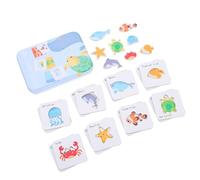 Mikinona Puzzle Educativo para Diseño de Dibujos Animados de Encaje para Bebés y Preescolares Juguete Sensorial de Madera para Desarrollo Cognitivo y Aprendizaje Temprano