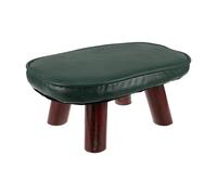 Mikinona Reposapiés con Patas: Reposapiés pequeño de 14 cm de Alto con Asiento otomano y cojín Grueso, Taburete tapizado para Sala de Estar, Dormitorio, Entrada, sofá, Oficina.