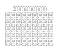 Mikinona Resortes de Compresión de Acero Inoxidable 0,5x4x30 Mm para Bolígrafo, Juego de 10 Piezas, Resorte de Presión y Recambio para Mecanismo de Clic, Reparación y