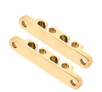 Mikinona Retenedor De Cuerdas Eléctrico 6 Cuerdas Dorado Pieza De Repuesto Con Tornillos Guía Estable Para Pala Uso Conciertos y Ensayos