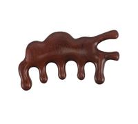 Mikinona Sandalwood Scalp Massager Comb Wooden Wide Tooth Static Hair Detangling Tool For Head Neck Arm Leg Gua Sha Massage