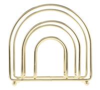 Mikinona Servilletero Vertical de Hierro Dorado, Soporte Decorativo para Pañuelos, Organizador para Mesa de Comedor, Porta Servilletas Metálico Estilo Retro, Dispensador Práctico