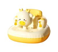Mikinona Silla Inflable para Niños Respaldo de Dibujos Animados, Portátil y Ligera, Hecha de Pvc, Adecuado para Bañera Que el Ñiño Se Siente a Comer
