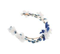 Mikinona Soft Clay Leaf Hairband Handmade Rhinestone Hair Vine Bridal Accessories Lightweight Wedding Headpiece For Brides Veil Companion Elegant Design