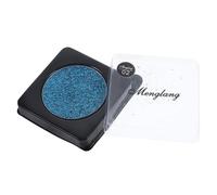Mikinona Sombra de Ojos Brillante Purpurina Verde, Maquillaje de Ojos Rápido Secado y Plástico Duradero para Bares y Fiestas
