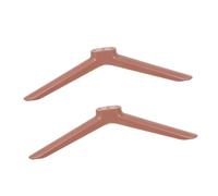 Mikinona Soporte de Pedestal para TV Montaje en televisión Mesa de Montaje para TV Soporte de Base de Pata de Pedestal de Mesa de televisión Rose Gold