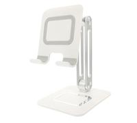 Mikinona Soporte Móvil Plegable Ajustable para Mesa Soporte de Escritorio para Smartphone y Tablet de Diseño Portátil Resistente y Duradero para Transmisión y Visualización Cómoda