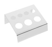 Mikinona Soporte Para Estante De Pigmentos De Acero Inoxidable 7 Compartimentos Tamaño Para Artistas De Tatuajes y Accesorios De Belleza Múltiples Orificios Portátil