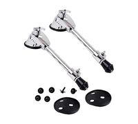 Mikinona Soporte para Patas de Bombo de Batería, Juego de 2 Piezas de Acero Inoxidable, Patas Ajustables Antideslizantes para Accesorios de Instrumentos de Percusión, Recambio Profesional